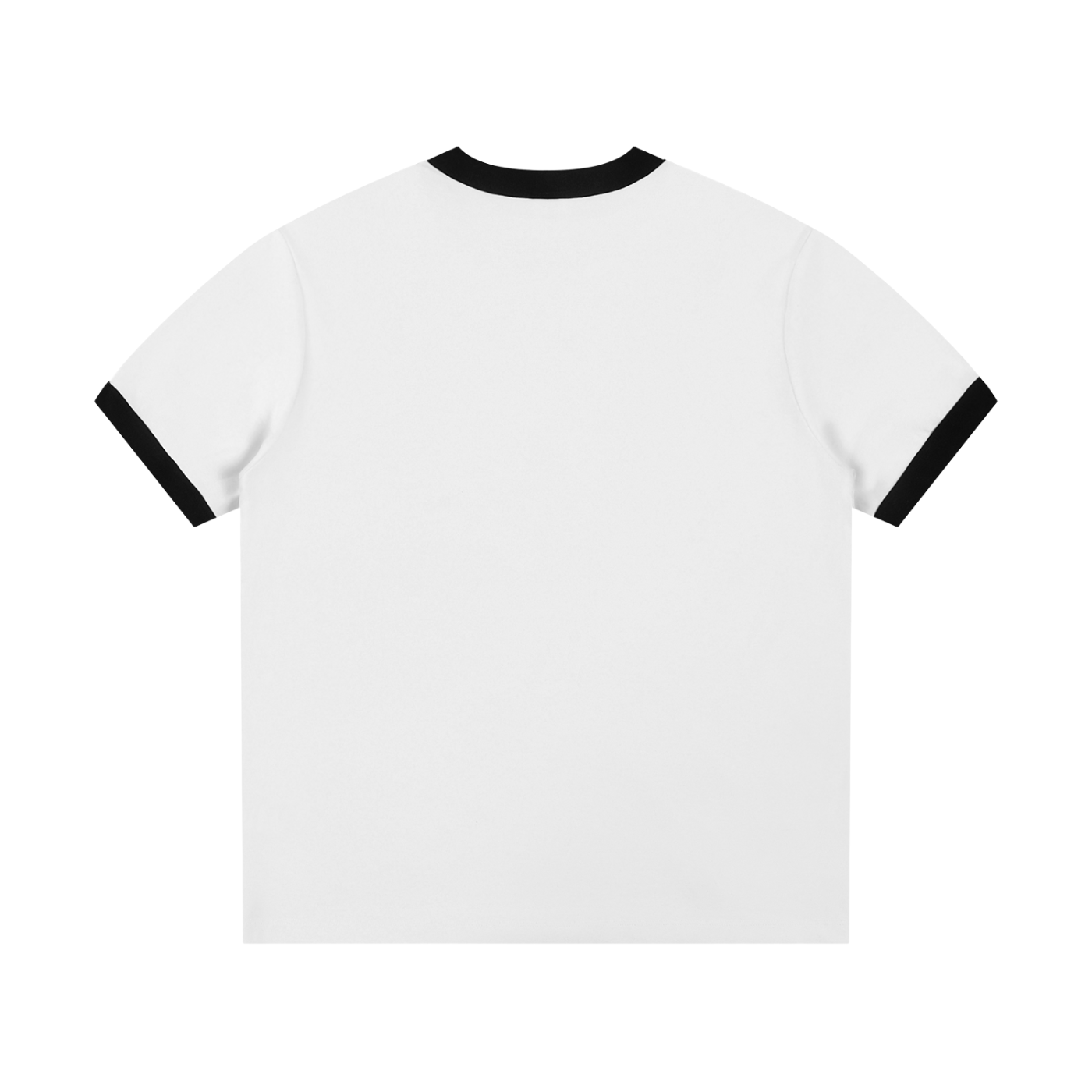 Way Too Humble_Contrast Edge Ribbed Crewneck T-Shirt