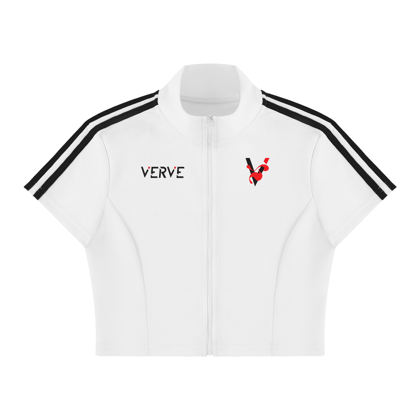 Women's Cropped Full Zip Short Sleeve Steal Your Heart T-Shirt