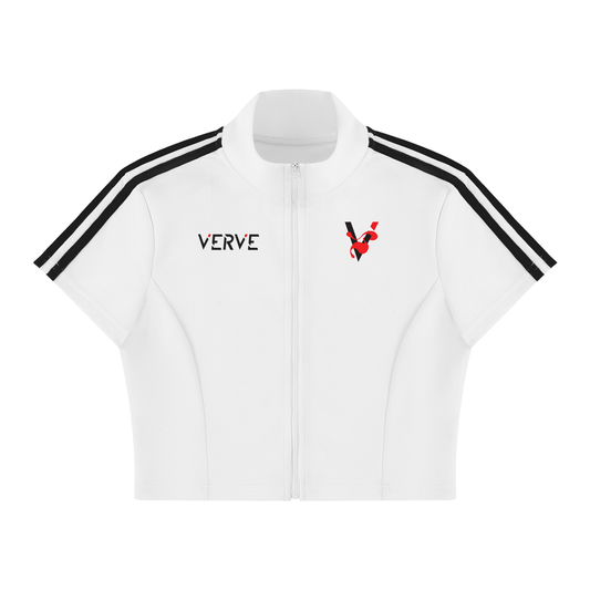 Women's Cropped Full Zip Short Sleeve Steal Your Heart T-Shirt